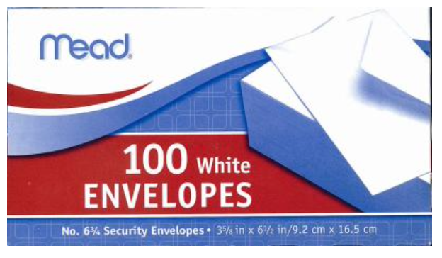 Mead Envelopes 100 Count